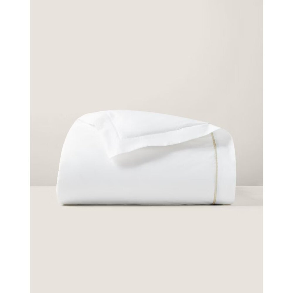 Ralph Lauren Palmer Percale Organic Cotton Duvet Cover Full/Queen Sand Dune NWT